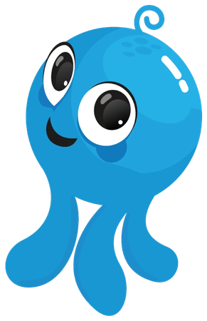 The Big Squids mascot